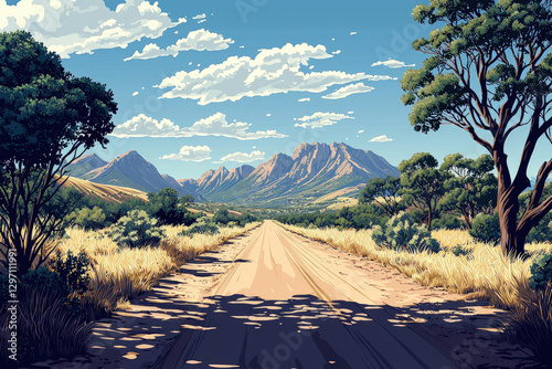 A scenic illustration of th...