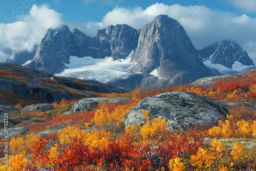 A scenic view of Auyuittuq ...