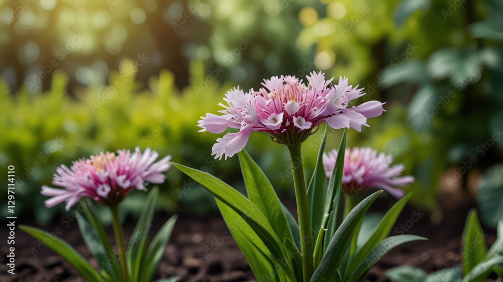 Fototapeta premium Flowers Plants Nature Spring Green Background