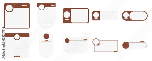 Set Of Testimonial Box Aesthetic