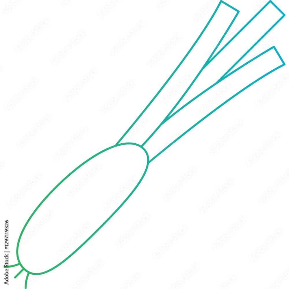 Spring Onion single vector icon illustration Spring Onion single vector icon illustration