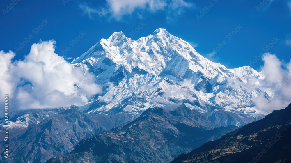 Fototapeta premium snow covered mountains