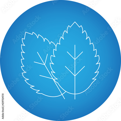 Spearmint single vector icon illustration