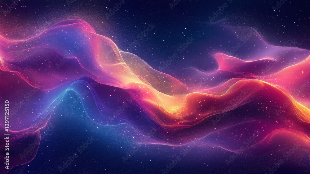 Luminous Space Ripples – Abstract Fantasy Art Luminous Space Ripples – Abstract Fantasy Art