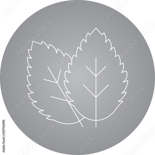 Spearmint single vector icon illustration