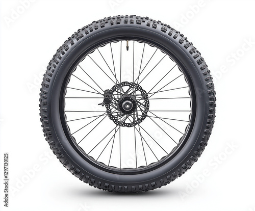 bike wheel isolated