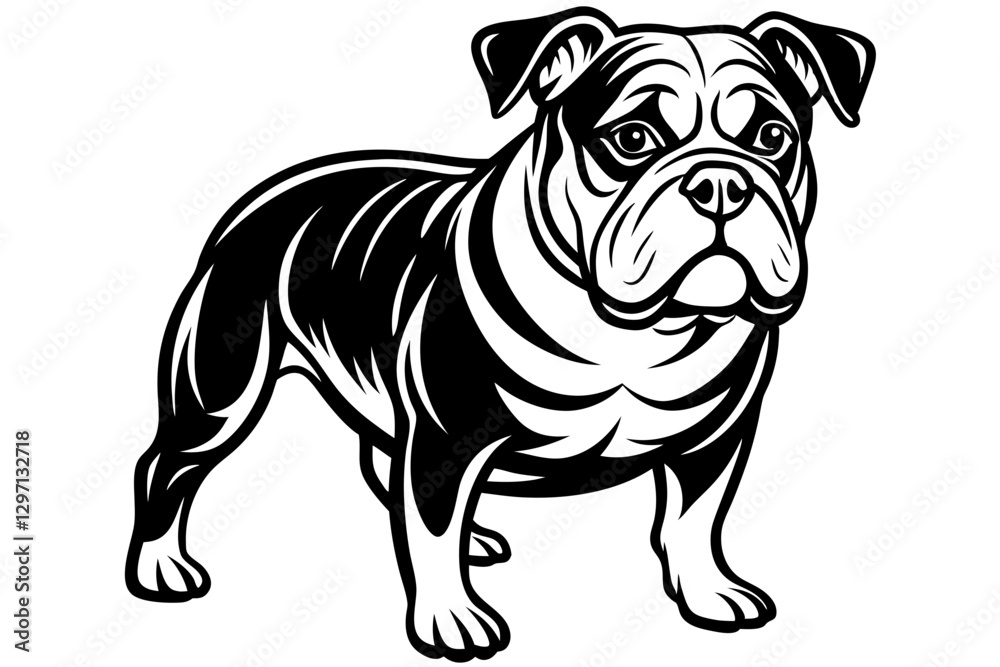 Fototapeta premium Eye-Catching Bulldog Vector Design