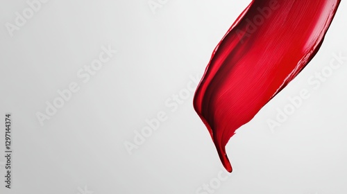 Modern Concept Banner Design with Red Accent on White Background