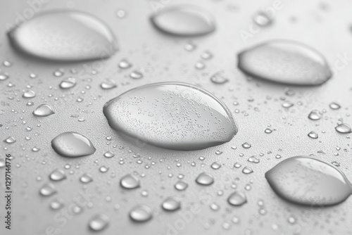 Water drops on a white back...