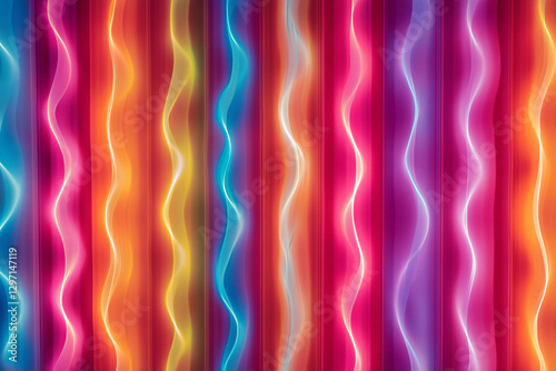 Chromatography luminogram showcasing colorful patterns through long exposure techniques