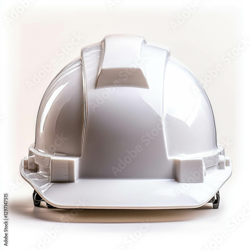 White Hard Hat Isolated