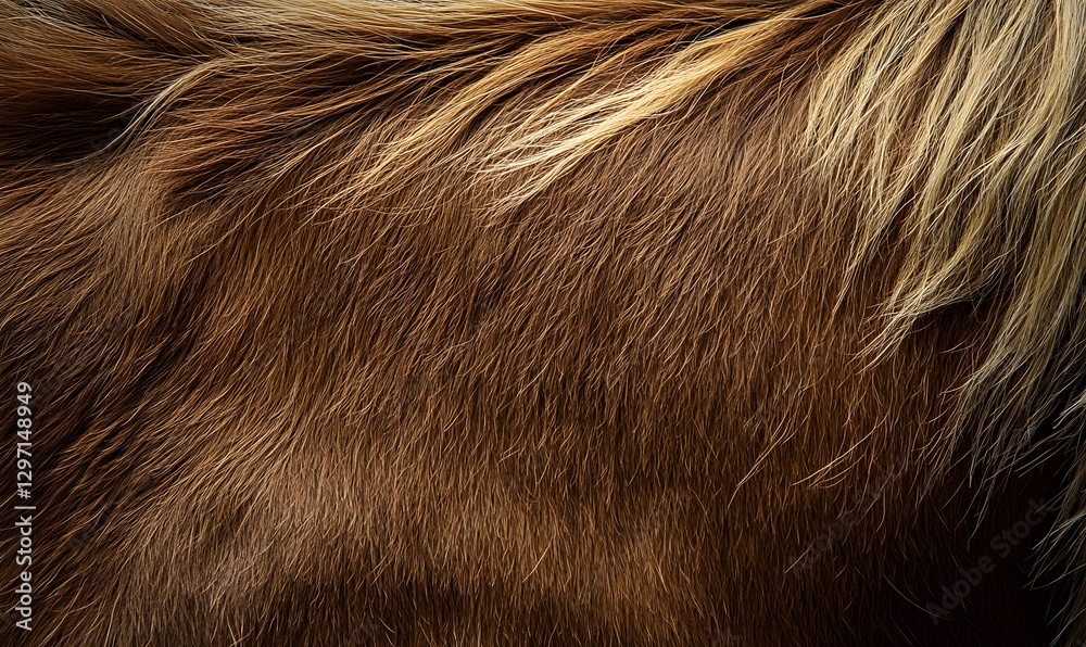 Close up of brown and blonde animal fur creates a natural textured backdrop Close up of brown and blonde animal fur creates a natural textured backdrop