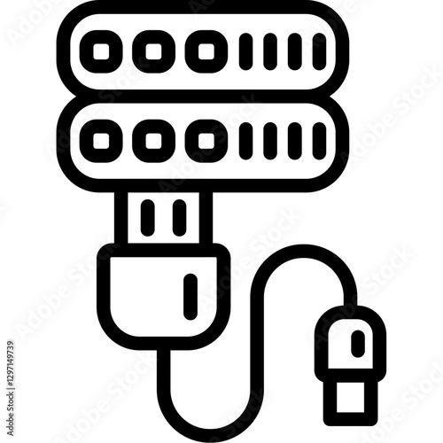 Data Center Cabling Icon