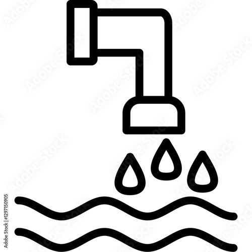 Water Return Drain Icon