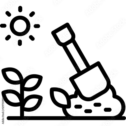 Irrigation Trench Icon