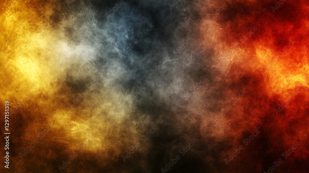 Obraz premium Abstract fiery and smoky textured background art
