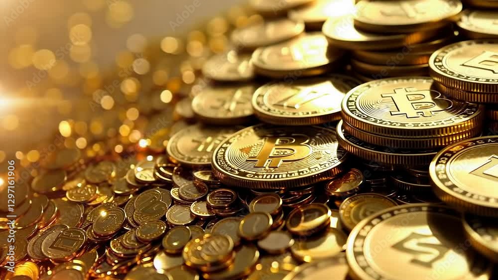 Investment video: gold coin strategy, financial planning, bitcoin wealth, currency exchange, cryptocurrency growth, business design, monetary success, wealth building, chart analysis.