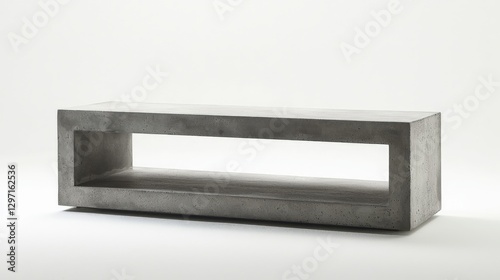 Wallpaper Mural Modern Concrete Coffee Table with Open Shelf - Industrial Style Home Decor Torontodigital.ca