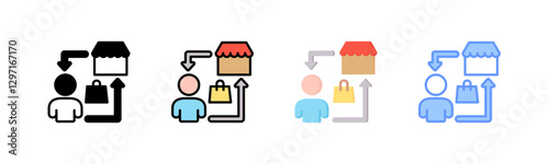 Business To Costumer Icon