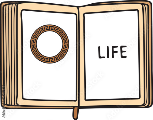 Vintage-style book icon, perfect for storytelling, academic, or publishing projects. Clean design with a literary feel.