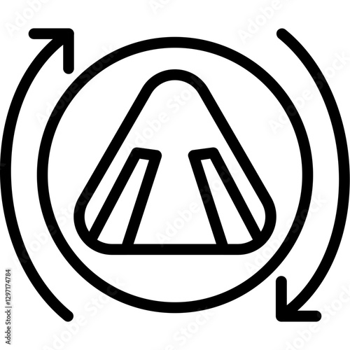 Pedestrian Crossing Sign Icon