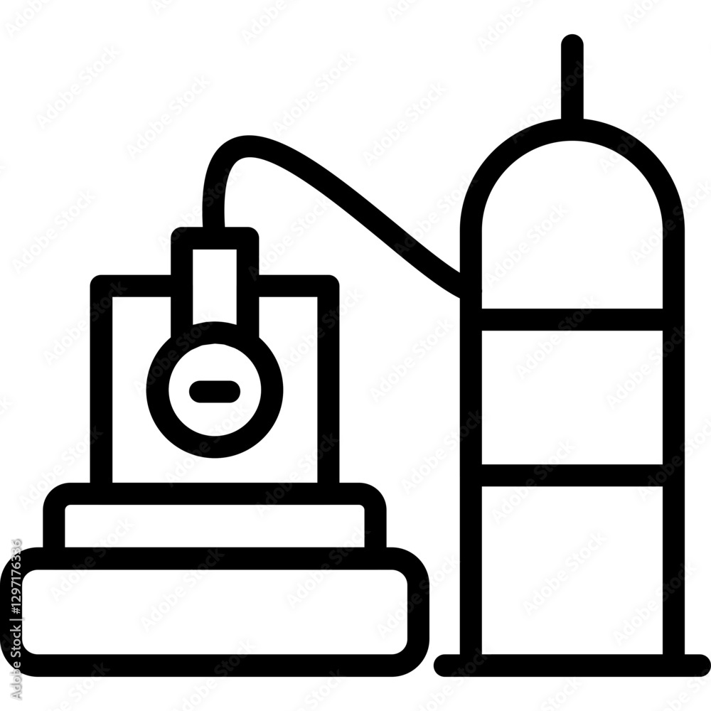 Industrial Cooling System Icon Industrial Cooling System Icon