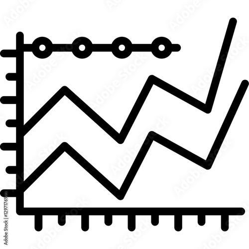 Parallel Coordinate Chart Icon