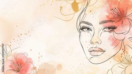Obraz Soft-colored floral portrait