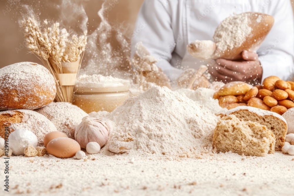 Fototapeta premium Baking food banner