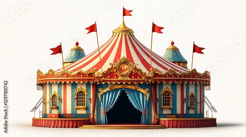 Beautifully designed royal circus entrance tent high resolution hd photo