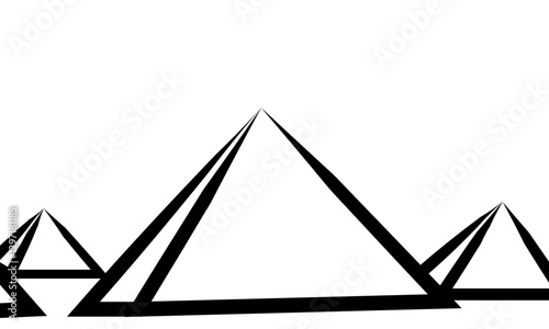 giza, egyptian pyramids, vector drawing of giza, vector drawing of giza pyramid, Keops, 