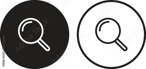 Searching icon symbol line, flat set. social design vector in trendy style isolated on transparent background.