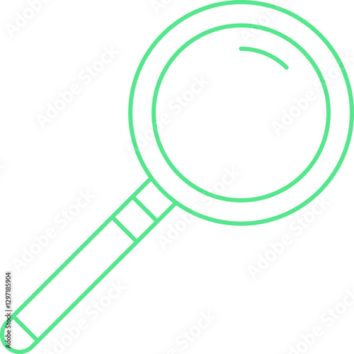 Magnifying glass single vector icon illustration