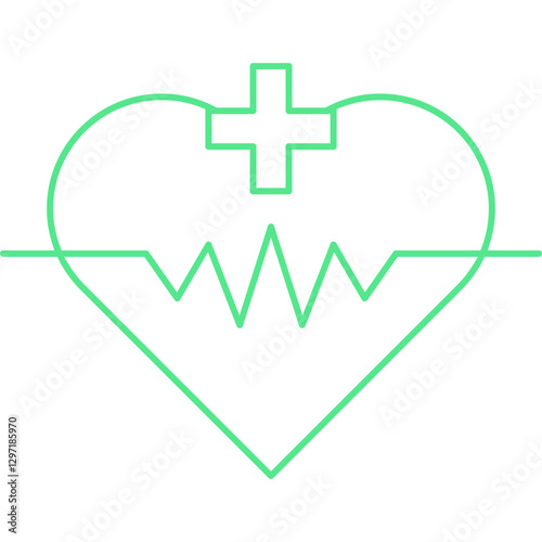 Medical Sign I single vector icon illustration