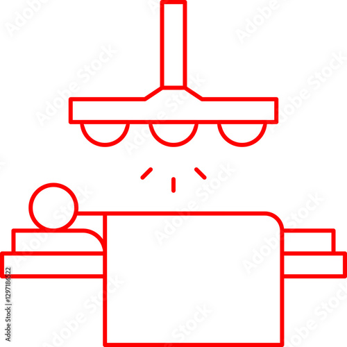Operating Room Light single vector icon illustration
