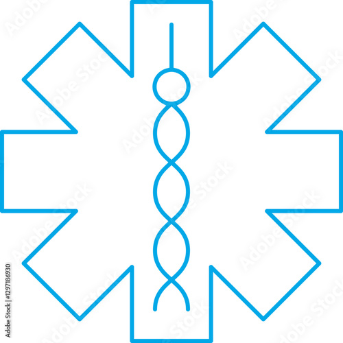 Medical Sign II single vector icon illustration