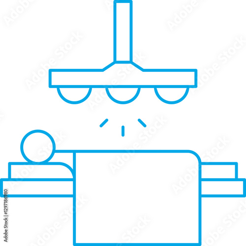 Operating Room Light single vector icon illustration