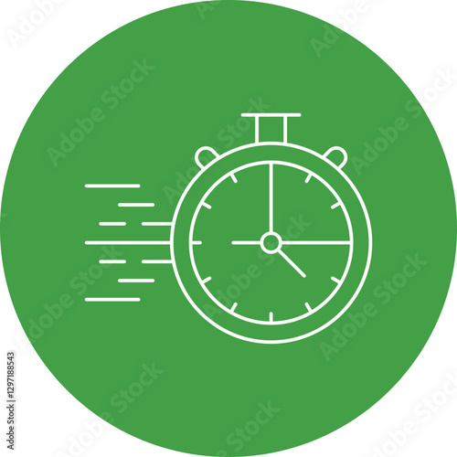 StopWatch single vector icon illustration