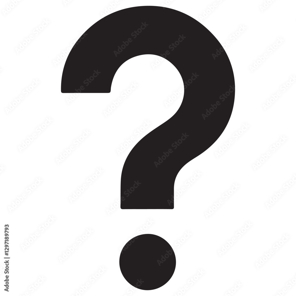 Classic Question Mark Symbol for Inquiries and Curiosity Vectors Classic Question Mark Symbol for Inquiries and Curiosity Vectors