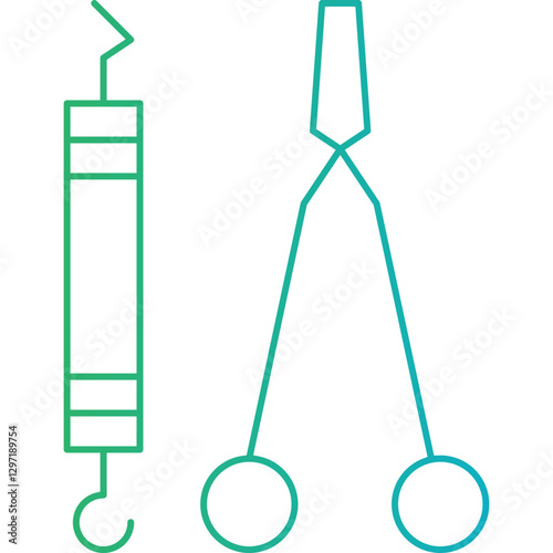 Dentist Tool I single vector icon illustration