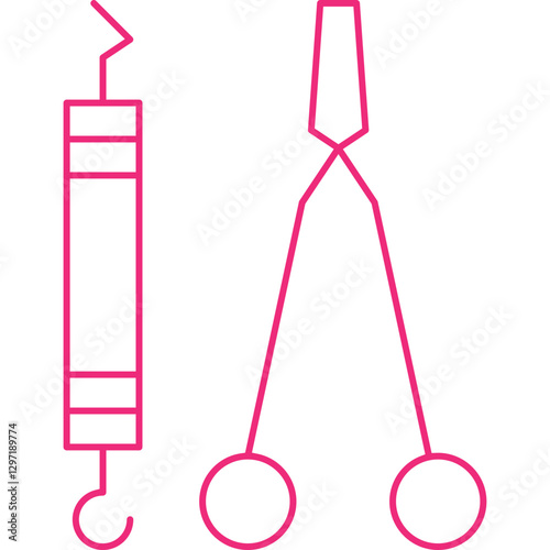 Dentist Tool I single vector icon illustration