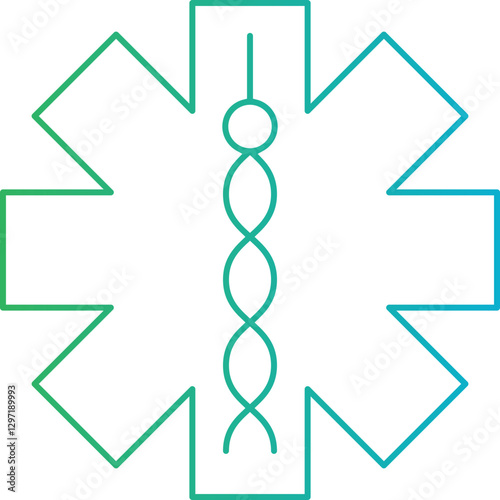 Medical Sign II single vector icon illustration