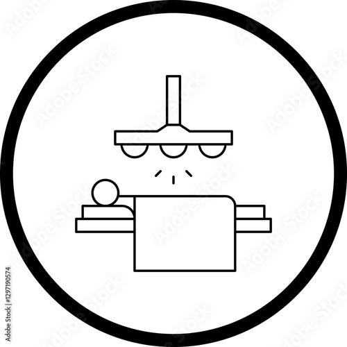 Operating Room Light single vector icon illustration