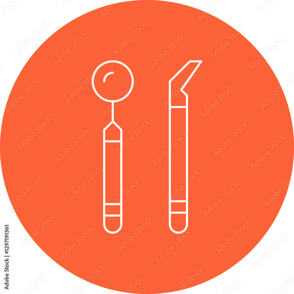 Dentist Tool III single vector icon illustration Dentist Tool III single vector icon illustration