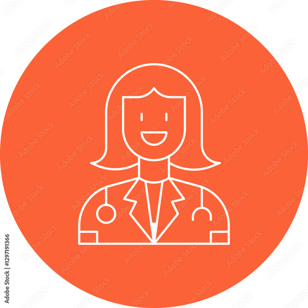 Doctors single vector icon illustration Doctors single vector icon illustration