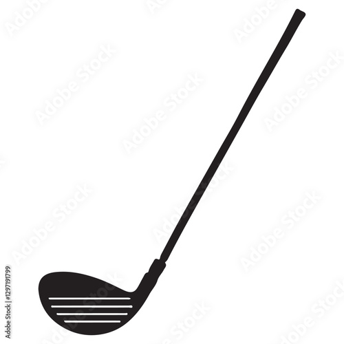 Single Golf Club Illustration Vector Image Great for Sport Designs
