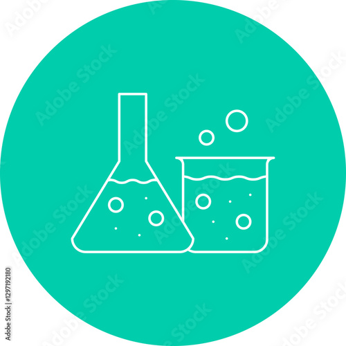 Experiment single vector icon illustration