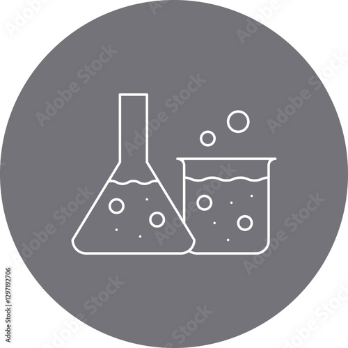 Experiment single vector icon illustration