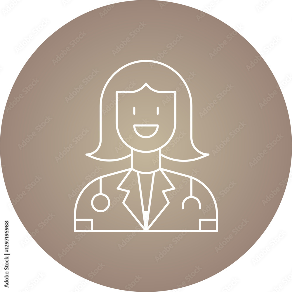 Doctors single vector icon illustration Doctors single vector icon illustration