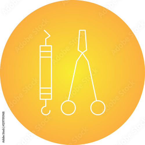 Dentist Tool I single vector icon illustration